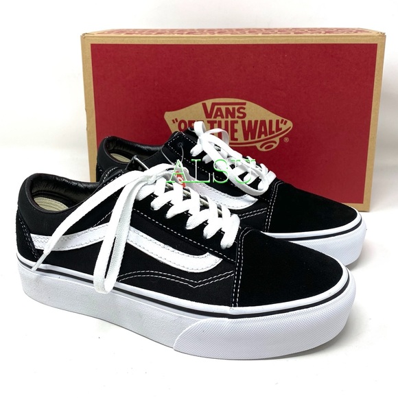VANS Old Skool Platform Suede Black White Women’s Size 6.5 VN0A3B3UY28 - Picture 6 of 10